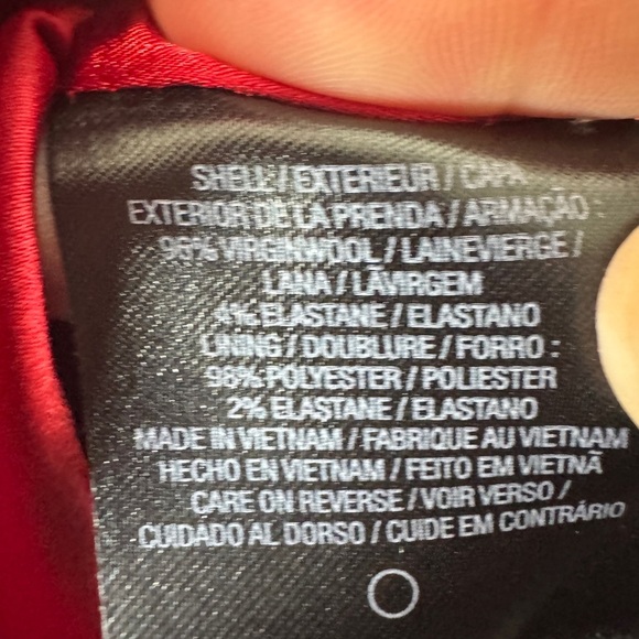 Tahari Sleeveless Shift Wool Blend Dress Red - Picture 11 of 12